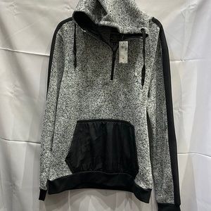 Buffalo David Bitton Men's 1/4 Zip Hoodie with Front hand pockets Size M